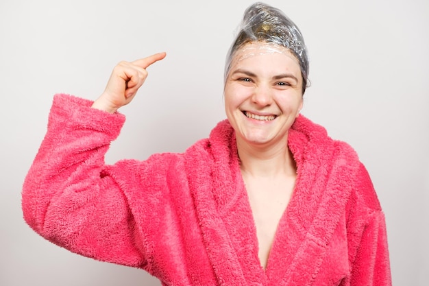  Premium Photo | The woman takes care of the hair and scalp