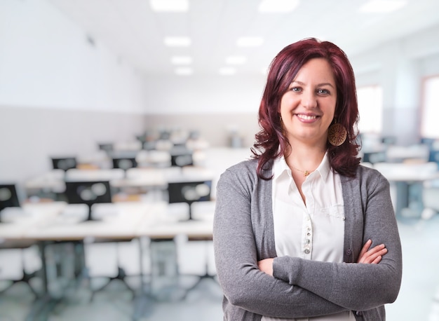 Woman teacher portrait