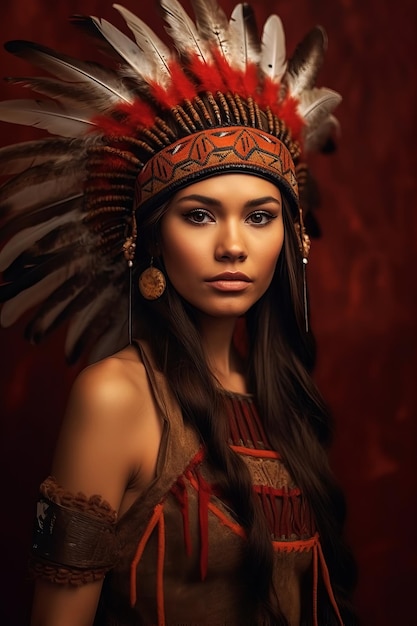 A woman in a traditional indian costume is posing for a photo.