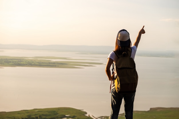 Successo viaggiatore donna