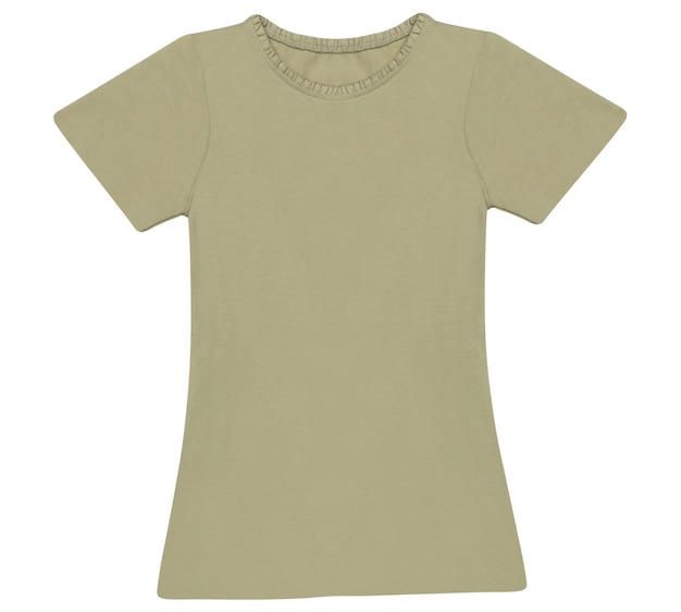 woman tshirt isolated