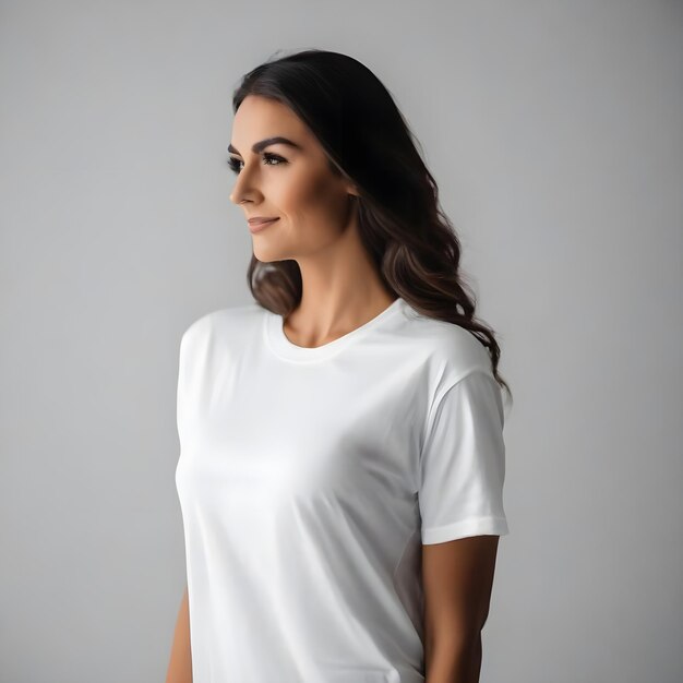 Woman in a Tshirt photo generated by Ai