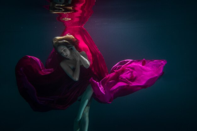 Woman underwater