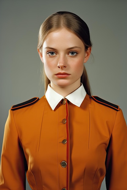 a woman in a uniform