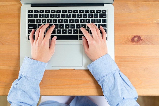 Woman use laptop