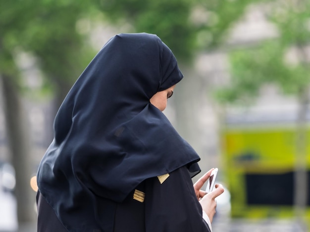 Woman using mobile phone