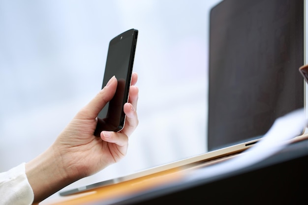 Woman using a mobile phone