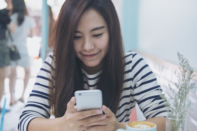 Woman using smart phone 