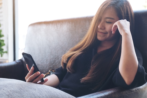 Woman using smart phone 