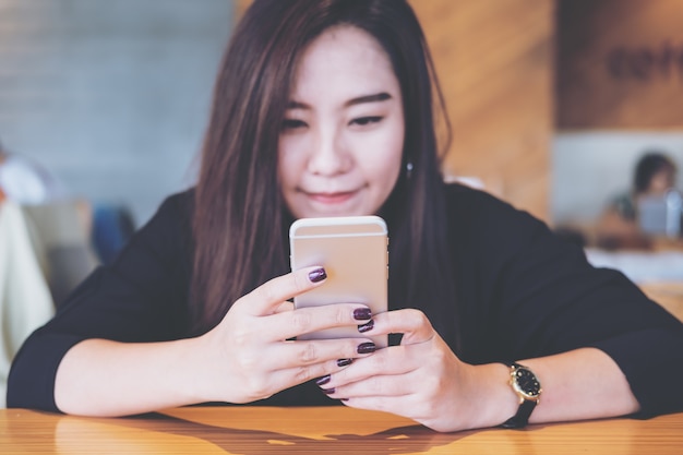 woman using smart phone 