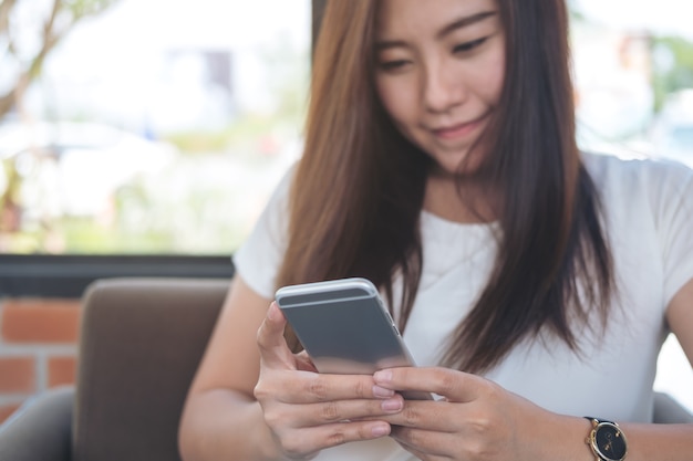 woman using smart phone 