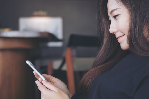 woman using smart phone 