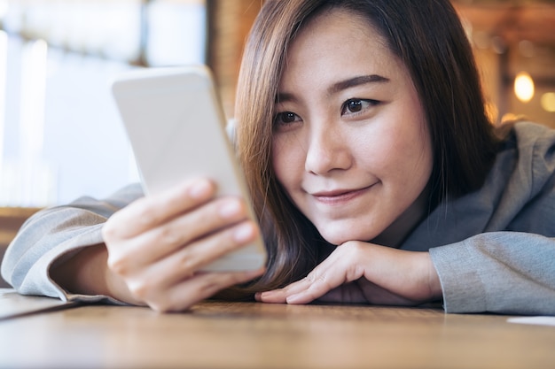 woman using smart phone 