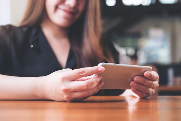 woman using smart phone 