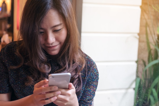 Woman using smart phone 