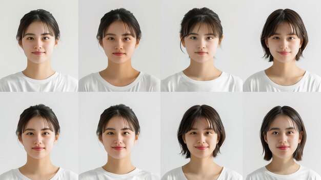 写真 女性の表情は8つに分かれています