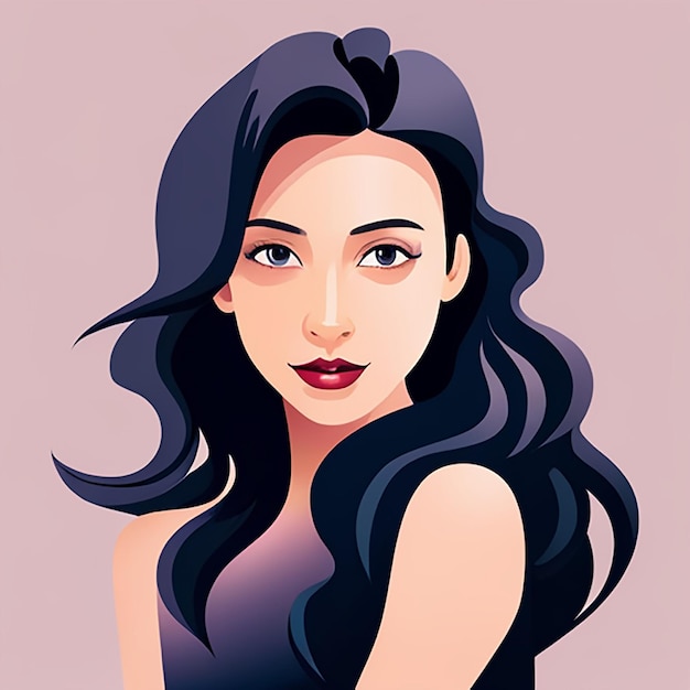 A woman vector art