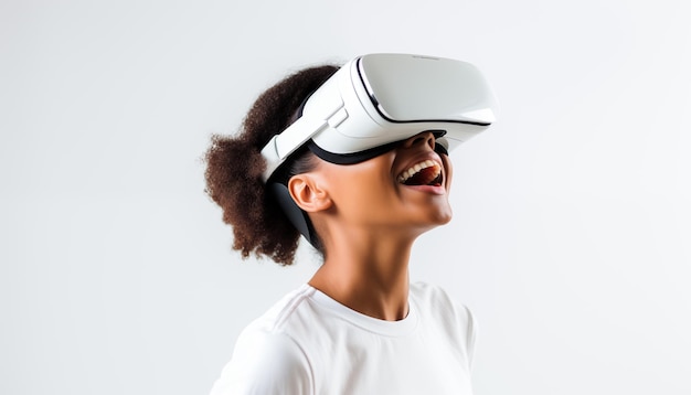 Женщина в VR-очках