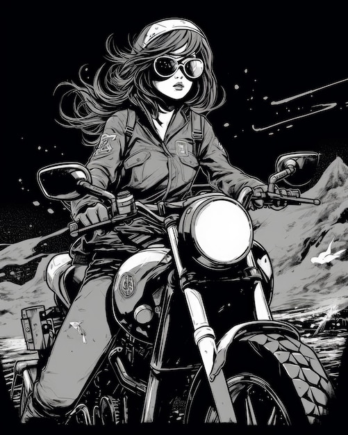 A woman wearing a helmet and sunglasses with the word thunder on it