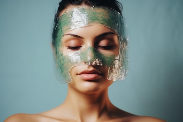 Woman Wearing Protective Mask