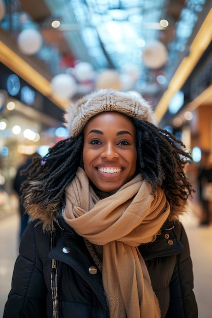 Woman Wearing Scarf and Jacket