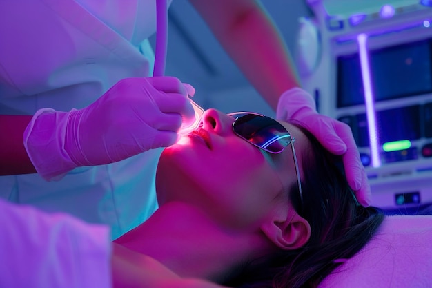 Woman Wearing Sunglasses Sitting in Chair