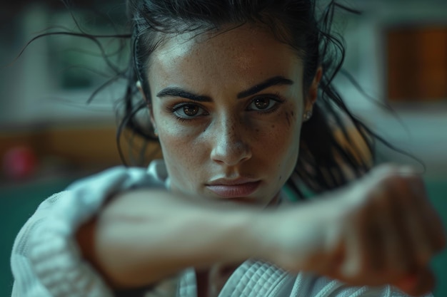 Foto donna in camicia bianca con una mazza da baseball