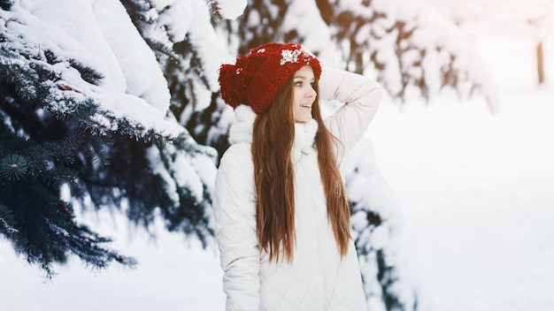 Woman winter portrait