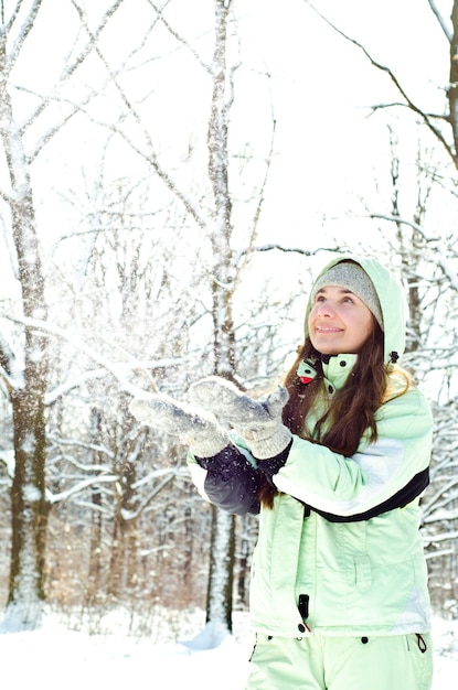 Woman in winter