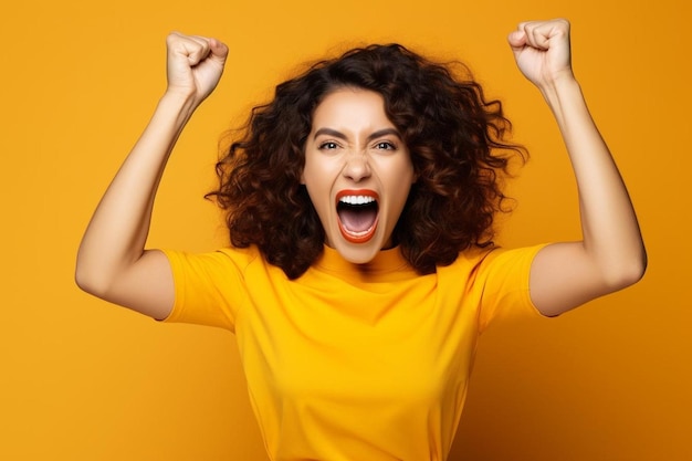 Foto una donna con un'espressione arrabbiata sul viso