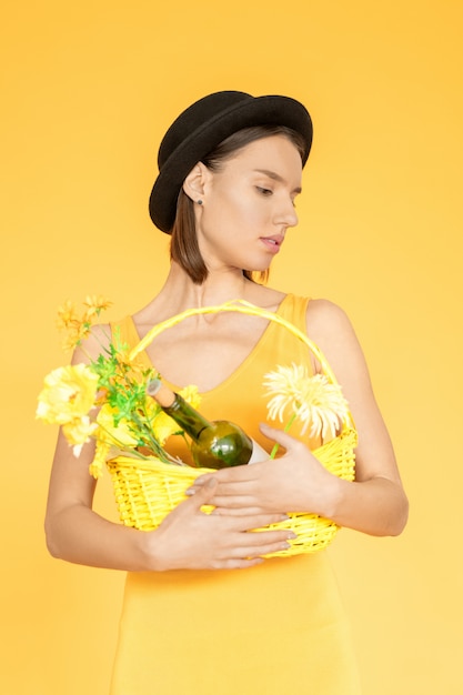 woman with basket