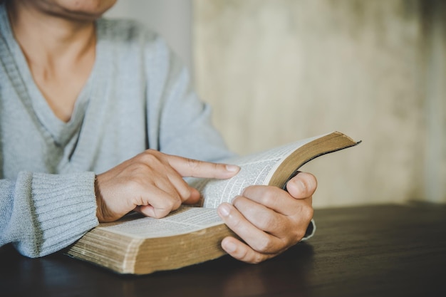 Woman with bible