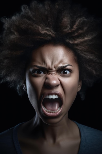 Image of screaming face