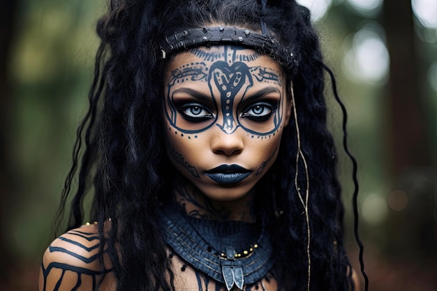 569 Black Face Paint Stock Photos, High-Res Pictures, and Images