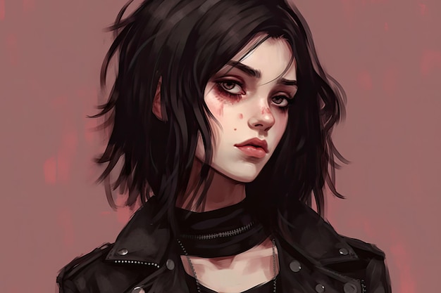 AI Art: Black hair by @user-1667490986530927068