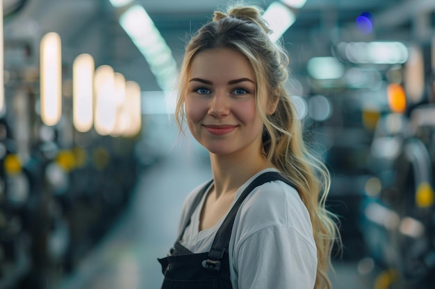 a woman with blonde hair wearing a white shirt with a big smile on her face