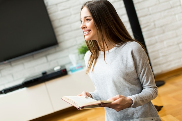 Woman with book