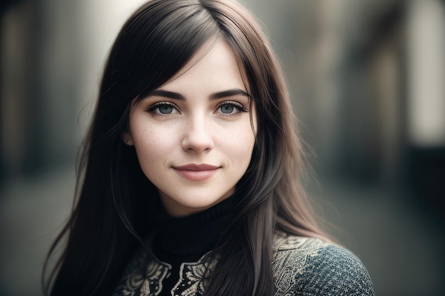 A woman with brown hair and freckles smiles for the camera.