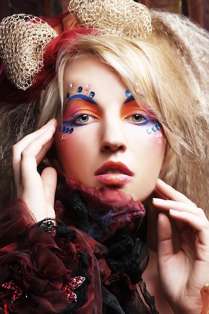 Woman with creative make up