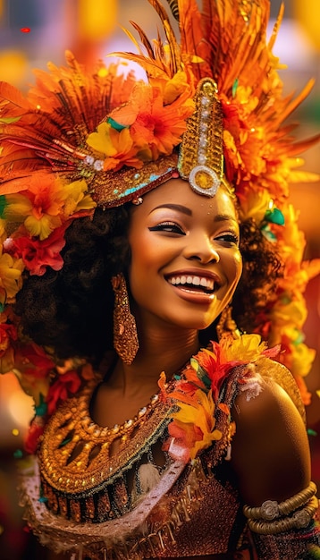 a woman with a crown and a smile that says  she is wearing a costume