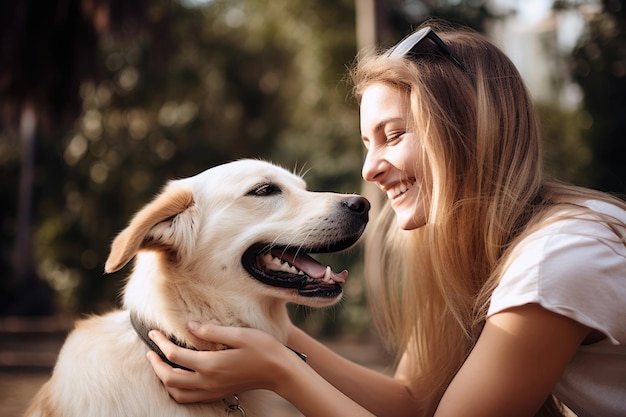 Woman with a Dog