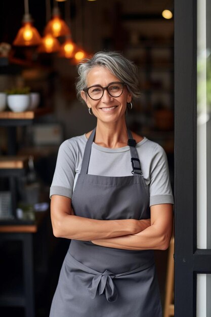 a woman with glasses that says  shes wearing glasses