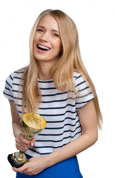 Woman with a golden cup