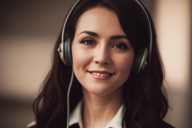 A woman with headphones on and a shirt that says'i'm a doctor '