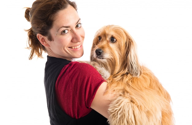 彼女の犬の女