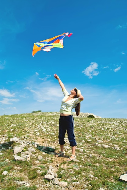 Woman with kite