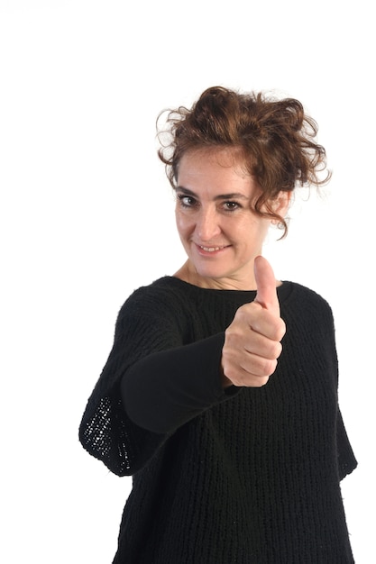 Photo woman with ok sign