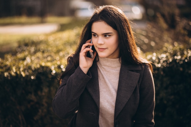 Woman with phone