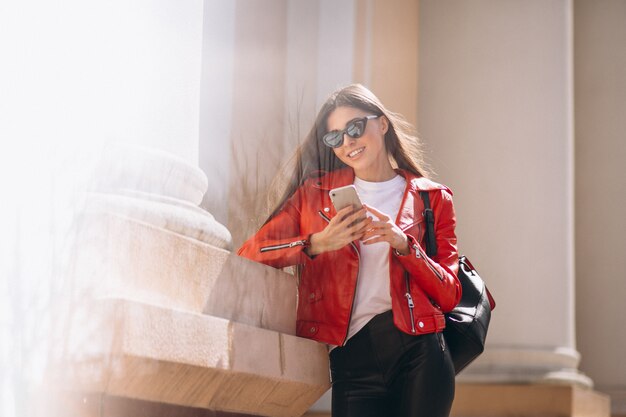 Woman with phone