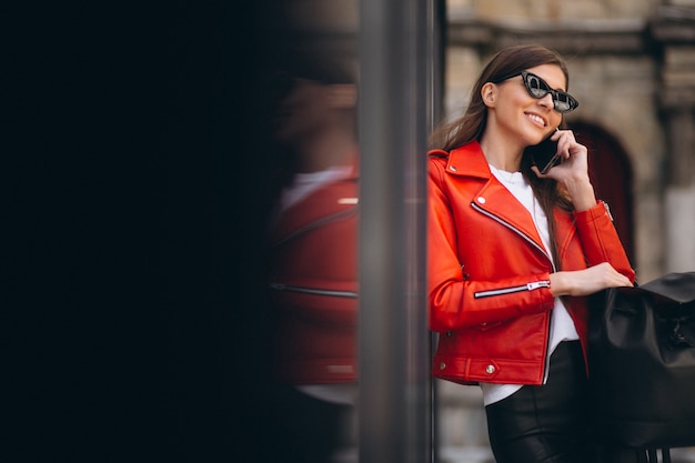 Woman with phone